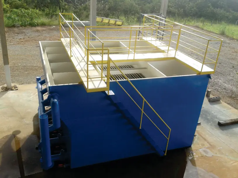 Estação de tratamento de água produzida pela Sauber